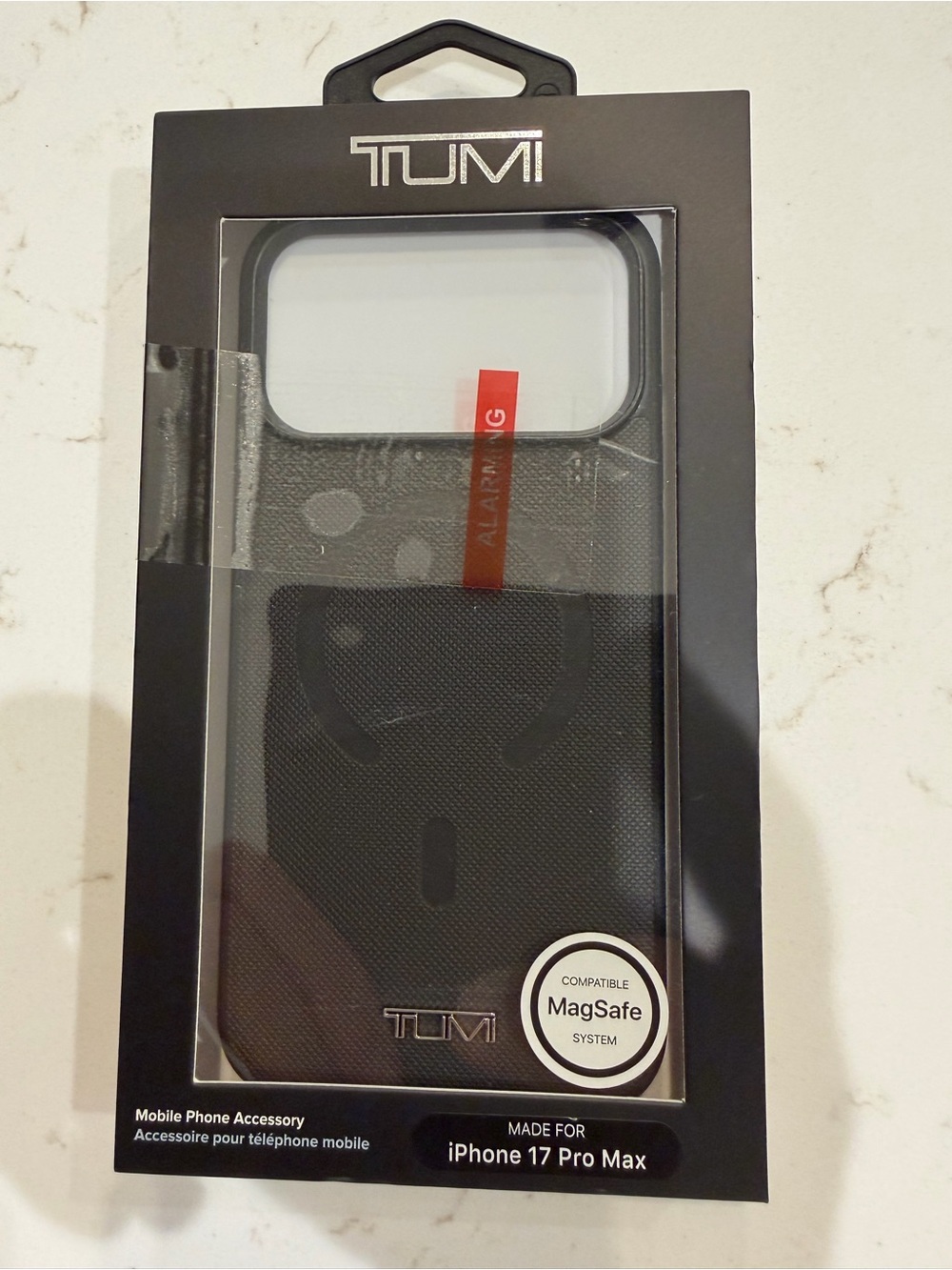 Tumi Black MagSafe-Compatible iPhone 17 Pro Max Case
